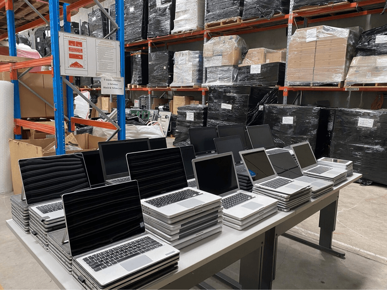 Laptops processed for buyback