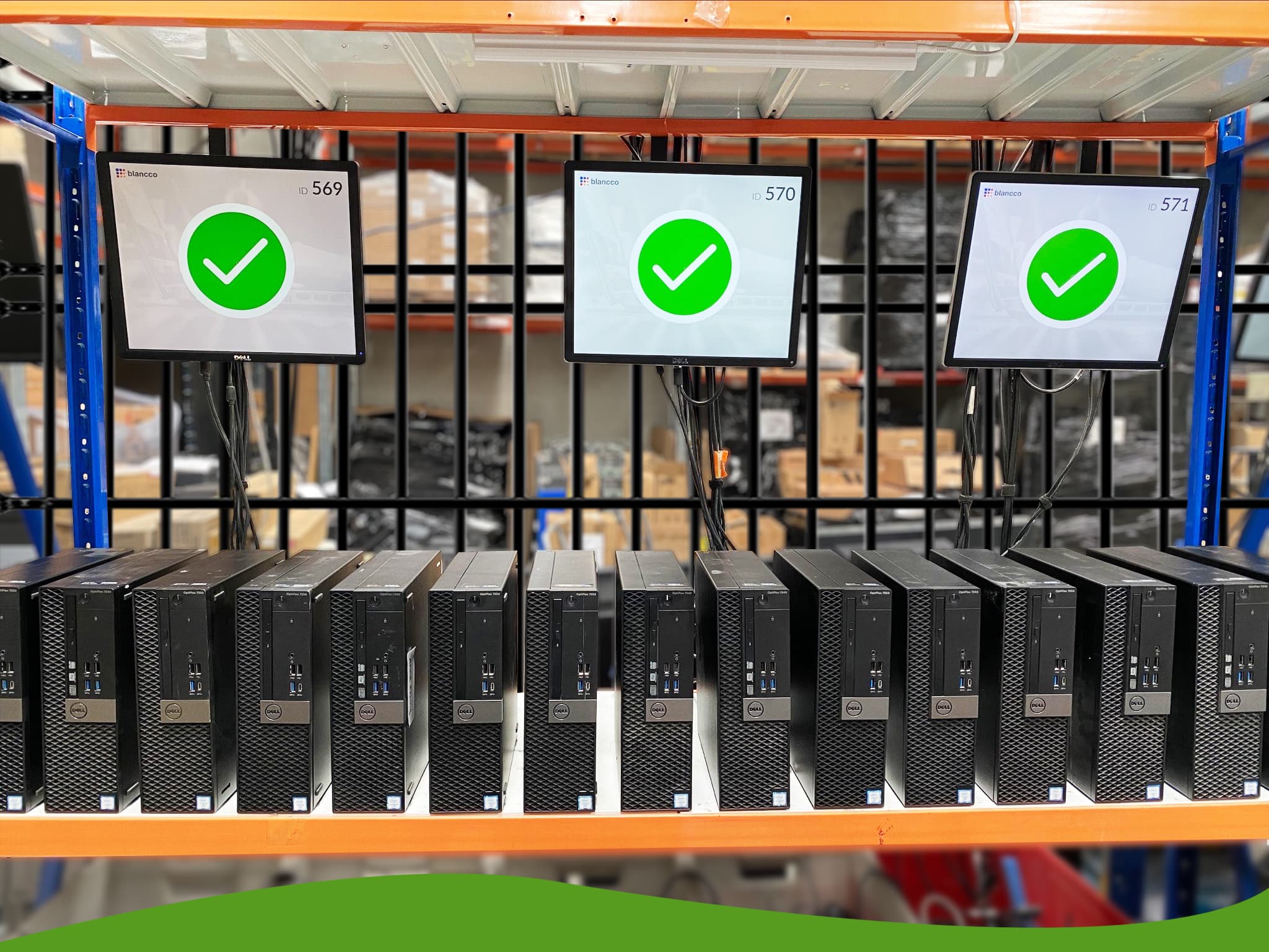 IT equipment being processed